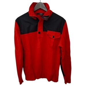 RLX Ralph Lauren Red and Black Pullover Wool Sweater_2